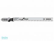 Пилка лобз. по дереву T101B (1 шт.) BOSCH (пропил прямой, тонкий, аккуратный и чистый рез)