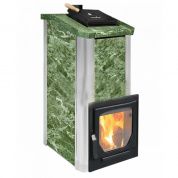 Печь Варвара ТЕРМА "Сказка" (облицовка Змеевик) укороченная топка