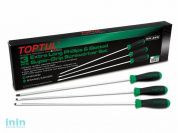 Набор отверток 3шт EXTRA LONG (SL5,5 SL6,5 PH2) 400mm TOPTUL (GAAE0306)