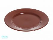 Тарелка обеденная керамическая, 241 мм, круглая, серия Лапсеки, шоколад, PERFECTO LINEA (Супер цена!)