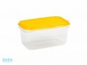 Контейнер Venecia, 0,5л, лимон, BEROSSI (Изделие из пластмассы. Литраж 0.5 л.   Размер 160 х 101 х 77 мм)