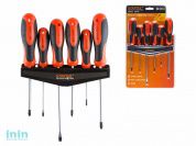 Набор отверток 6шт (SL3х100,5,5х150 PZ2х100 PH0х75,1х100,2х125) STARTUL MASTER (ST3046-6) (Комплект: SL3х100,SL5.5х150,PH0х75,PH1х100,PH2х125,PZ2х100м