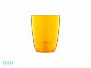 Кашпо для орхидей Mia 1,2 л, оранжевый, BEROSSI (Изделие из пластмассы. Литраж 1.2.   Размер 12,1 х 12,1 х 14,7 мм)