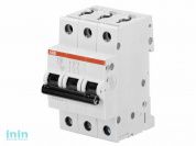 Автоматич. выключатель ABB  S 203 3P С 16А 6кА 3M 2CDS253001R0164 (Модульные автоматические выключатели выполняют защиту установок от перегрузок и кор