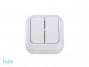 Выключатель 2 клав. (открытый, до 6А) белый, Вариант, Bylectrica (Выключатель  двухклавишный для открытой установки Гарантийный срок:24 месяца)