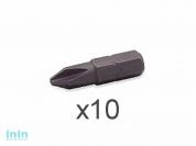 Насадка крестообразная PH2 25мм 10шт блистер TOPTUL (FSBA0802G)