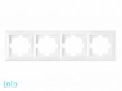 Рамка 4-местная белая, Стиль, Bylectrica (Рамка четырехместная белая, Стиль Гарантийный срок:24 месяца)