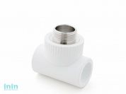 Тройник ПП комбинированный с наруж.рез. 25х1/2" РосТурПласт