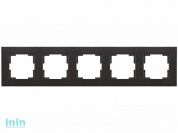 Рамка 5-ая горизонтальная черная, RITA, MUTLUSAN