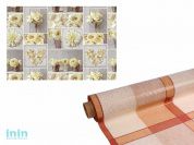 Клеенка столовая, ткань с ПВХ покрытием, коллекция "Кармен", 1 рулон/ 20 м.пог. (1 рулон/ 20 м.пог.) (КОЛОРИТ)