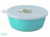 Миска ПРОВАНС  1л с крышкой (аквамарин) (аквамарин) (IDEA)