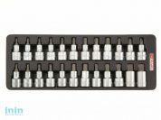 Набор-сет бит под трещотку 1/2" 24шт. 136х364мм TOPTUL (GAAT2402)