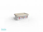 Емкость Serenity 1 л, слоновая кость, BEROSSI (Изд. из пластм. Размер 197 * 147 * 70 мм)