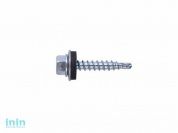 Саморез кровельный 4.8х25 мм цинк, шайба с прокл., PT3 (6000 шт в коробе) STARFIX (по металлу)