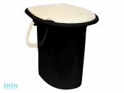 Ведро туалетное 16л (белый ротанг) (IDEA)