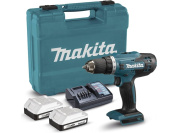 Аккум. шуруповерт MAKITA 18.0 В, G-series DF488D004 в кейсе (18.0 В, G-series 2 акк., 2.0 А/ч Li-Ion, 2 скор., 42 Нм, шурупы до 13 мм, з/у)