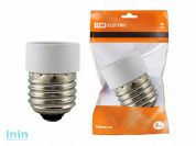 Переходник E27-E14, белый, TDM (Переходник E27-E14 белый TDM (SQ0335-1002) предназначен для подключения ламп к светильникам с патрон)