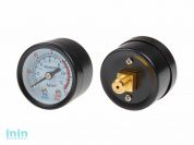 Манометр для компрессора ЕСО, резьба 1/8" (Резьба - 1/8", металлический корпус, Давление - 0-12 бар) (ECO)