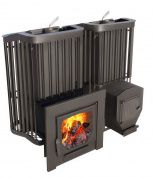 Печь Варвара ТЕРМА "Каменка"  панорамная дверь