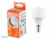 Лампа светодиодная G45 ШАР 6 Вт 170-240В E14 4000К ЮПИТЕР (45 Вт аналог лампы накал., 450Лм, нейтральный белый свет)