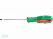 Отвертка "-" 4,0х100мм SL ВОЛАТ (шлицевая Slotted, двухкомп. рукоятка Anti-Slip)