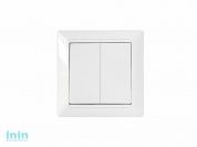 Выключатель 2 клав. (cкрытый, 10А, брызг. защ.) белый, Стиль, Bylectrica (Выключатель   С5 10-829     двухклавишный брызгозащищенный скрытой установки