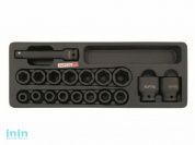 Набор-сет головок ударных 1/2" 18предм. 6гр. 136х364мм TOPTUL (GCAT1807)