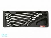 Набор-сет ключей накидн.45° 6-22мм 8шт. 136х364мм TOPTUL (GAAT0806)