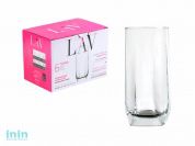 Набор стаканов, 6 шт., 330 мл, серия Tuana, LAV
