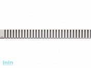 Решетка для водоотводящего желоба (нержавеющая сталь, глянцевая) LINE-850L, Alcaplast (перфорированная решетка из нержавеющей стали)