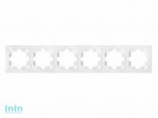 Рамка 6-местная белая, Уют, Bylectrica (Крышка  ЮЛИГ.735212.284 Гарантийный срок:24 месяца)
