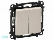 Переключатель 2 клав. на 2 направления слоновая кость, проходной Valena Life, Legrand (VALENA LIFE - ПЕРЕКЛЮЧАТЕЛЬ НА 2 НАПРАВЛЕНИЯ ДВУХКЛАВИШНЫЙ, СЛО