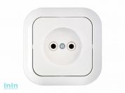 Розетка 1-ая (скрытая, б/з) белая, Гармония, BYLECTRICA (Гарантийный срок:24 месяца)