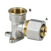 Колено компрессионное настенное ВР 1/2" 18x2 RBM