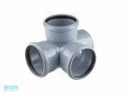 Крестовина двухплоскостная для внутренней канализации 110/110/110х87 РосТурПласт (Крестовина 2-х плоскостная 110х110х110х90)