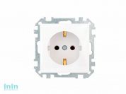 Розетка 1-ая (скрытая, с/з) белая, Стиль, Bylectrica (Розетка штепсельная с заземляющим контактом скрытой установки Гарантийный срок:24 месяца)