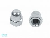 Гайка М4 колпачковая, цинк, кл.пр. 5.8, DIN 1587 (20 шт в зип-локе) STARFIX