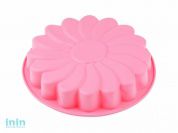 Форма для выпечки, силиконовая, ромашка, 23.5 х 5 см, розовая, PERFECTO LINEA