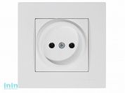 Розетка 1-ая (скрытая, б/з) белая, RITA, MUTLUSAN (16 A, 250 V, IP 20)