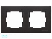 Рамка 2-ая горизонтальная черная, RITA, MUTLUSAN