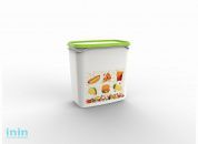 Контейнер Good day, 1,5 л, салатный, BEROSSI (Изделие из пластмассы.   Размер 160 х 101 х 163 мм)