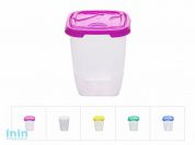 Контейнер пласт. прямоуг. 0.8 л, с крышкой, Frigo, DRINA (105х105х125 мм, цвета в ассортименте)