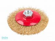 Щетка дисковая гофр.125мм/M14 GEPARD (GP0870-125) (для УШМ, в блистере)