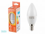 Лампа светодиодная C37 СВЕЧА 6 Вт 170-240В E14 3000К ЮПИТЕР (45 Вт аналог лампы накал., 450Лм, теплый белый свет)