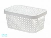 Ящик для хранения с крышкой ПИРУЛА 90х190х130 (белый) (IDEA)