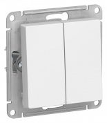 Выключатель 2-клавишный Schneider Atlas Design, ATN000151