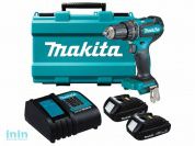 Аккум. ударная дрель-шуруповерт MAKITA DHP 485 SYE в чем. (18.0 В, 2 акк., 1.5 А/ч Li-Ion, 2 скор., 50 Нм, шурупы до 10 мм, сверление в металле до 13