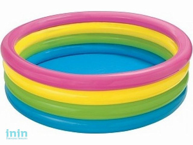 Надувной детский бассейн Отблеск заката, 168х46 см, INTEX (от 3 лет)