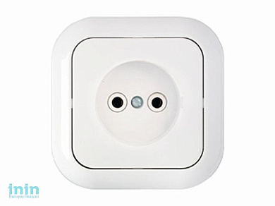 Розетка 1-ая (скрытая, б/з) белая, Гармония, BYLECTRICA (Гарантийный срок:24 месяца)