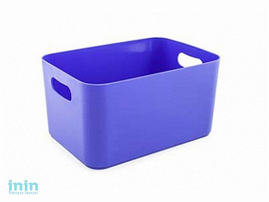 Корзина Joy, лазурно-синий, BEROSSI (Изделие из пластмассы. Литраж 2.4 л  Размер 228 x 158 x 121 мм)